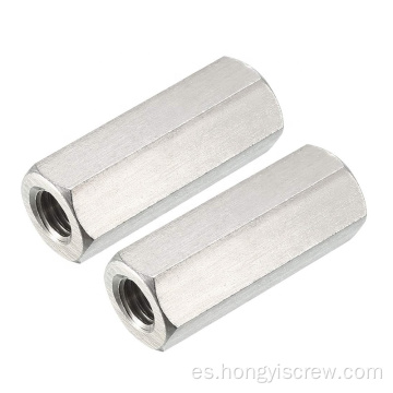 DIN6334 Tuercas de acoplamiento extra de acero inoxidable M12